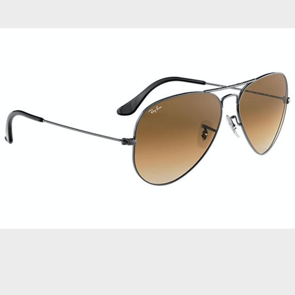 RAY-BAN-Aviator Light Brown Gradient Sunglasses - Picture 1 of 9